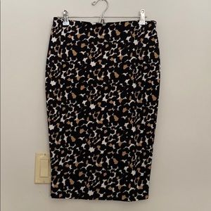 Leopard Print Pencil Skirt